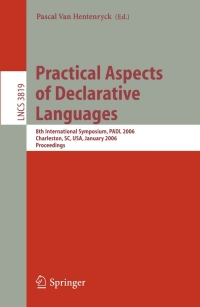 Imagen de portada: Practical Aspects of Declarative Languages 1st edition 9783540309475