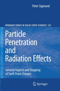 Imagen de portada: Particle Penetration and Radiation Effects 9783540317135
