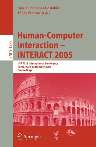 Cover image: Human-Computer Interaction – INTERACT 2005 1st edition 9783540289432