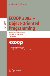 Cover image: ECOOP 2005 - Object-Oriented Programming 1st edition 9783540279921