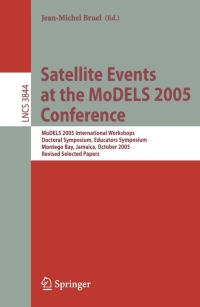 Omslagafbeelding: Satellite Events at the MoDELS 2005 Conference 1st edition 9783540317807