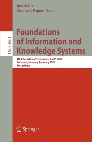 Immagine di copertina: Foundations of Information and Knowledge Systems 1st edition 9783540317821