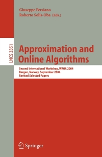 Cover image: Approximation and Online Algorithms 1st edition 9783540245742