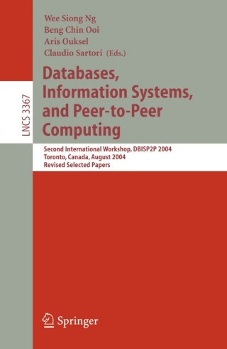 Omslagafbeelding: Databases, Information Systems, and Peer-to-Peer Computing 1st edition 9783540252337