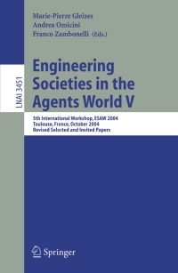 Titelbild: Engineering Societies in the Agents World V 1st edition 9783540273301