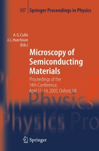 Imagen de portada: Microscopy of Semiconducting Materials 1st edition 9783540319146