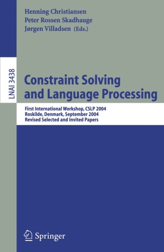 表紙画像: Constraint Solving and Language Processing 1st edition 9783540261650