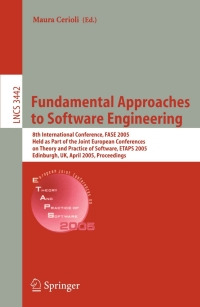 Cover image: Fundamental Approaches to Software Engineering 1st edition 9783540254201