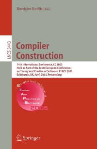 Imagen de portada: Compiler Construction 1st edition 9783540254119