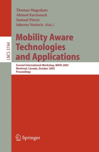 Cover image: Mobility Aware Technologies and Applications 1st edition 9783540294108