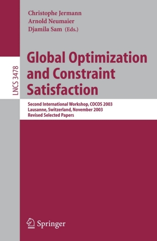 Cover image: Global Optimization and Constraint Satisfaction 1st edition 9783540260035