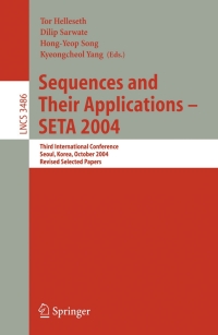 صورة الغلاف: Sequences and Their Applications - SETA 2004 1st edition 9783540260844