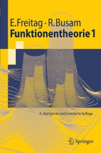 Cover image: Funktionentheorie 1 4th edition 9783540317647