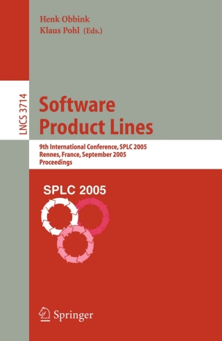 Imagen de portada: Software Product Lines 1st edition 9783540289364