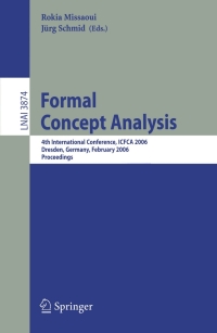 表紙画像: Formal Concept Analysis 1st edition 9783540322030