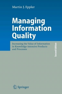 Immagine di copertina: Managing Information Quality 2nd edition 9783540314080