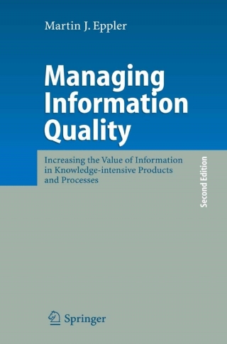 Cover image: Managing Information Quality 2nd edition 9783540314080