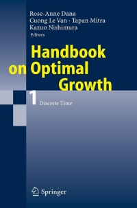 Cover image: Handbook on Optimal Growth 1 1st edition 9783540323082