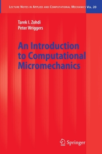 表紙画像: An Introduction to Computational Micromechanics 9783540228202
