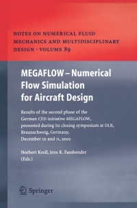 Cover image: MEGAFLOW - Numerical Flow Simulation for Aircraft Design 1st edition 9783540243830