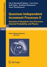Immagine di copertina: Quantum Independent Increment Processes II 9783540244073