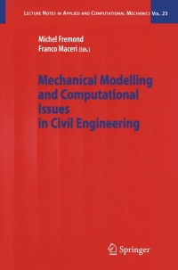 Cover image: Mechanical Modelling and Computational Issues in Civil Engineering 1st edition 9783540255673