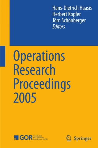 Omslagafbeelding: Operations Research Proceedings 2005 1st edition 9783540325376