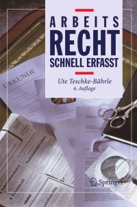 Imagen de portada: Arbeitsrecht - Schnell erfasst 6th edition 9783540325413