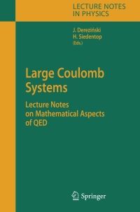 Imagen de portada: Large Coulomb Systems 1st edition 9783540325789