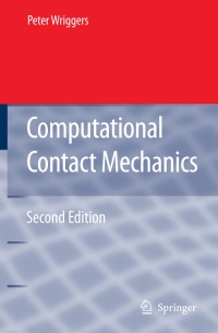 Cover image: Computational Contact Mechanics 2nd edition 9783540326083