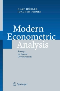 Cover image: Modern Econometric Analysis 1st edition 9783540326922