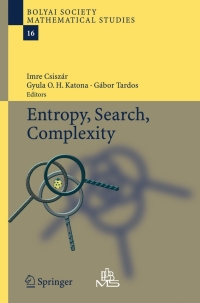 Cover image: Entropy, Search, Complexity 1st edition 9783540325734