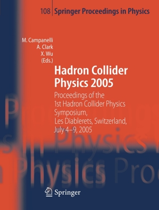 Titelbild: Hadron Collider Physics 2005 1st edition 9783540328407