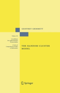 Imagen de portada: The Random-Cluster Model 9783540328902