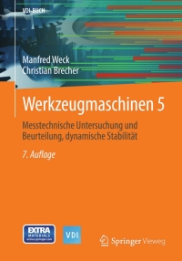 Imagen de portada: Werkzeugmaschinen 5 7th edition 9783540225058