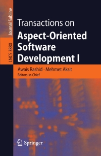 Titelbild: Transactions on Aspect-Oriented Software Development I 1st edition 9783540329725