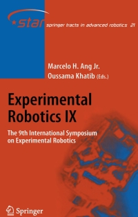 Imagen de portada: Experimental Robotics IX 1st edition 9783540288169