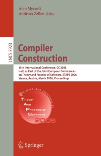 Cover image: Compiler Construction 1st edition 9783540330509