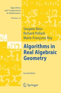 Cover image: Algorithms in Real Algebraic Geometry 2nd edition 9783540330981
