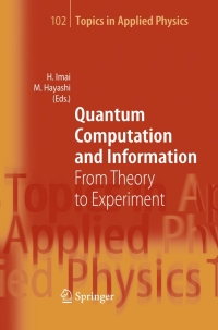 Cover image: Quantum Computation and Information 1st edition 9783540331322