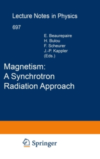 Cover image: Magnetism: A Synchrotron Radiation Approach 1st edition 9783540332411