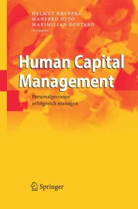 Imagen de portada: Human Capital Management 1st edition 9783540332985