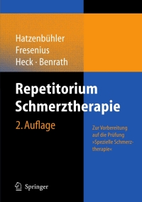 Imagen de portada: Repetitorium Schmerztherapie 2nd edition 9783540333005