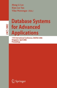 Imagen de portada: Database Systems for Advanced Applications 1st edition 9783540333371