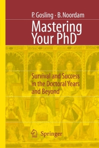 Cover image: Mastering Your PhD 9783540333876