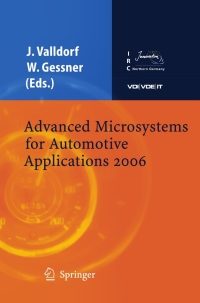 Cover image: Advanced Microsystems for Automotive Applications 2006 1st edition 9783540334095