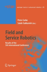 Imagen de portada: Field and Service Robotics 1st edition 9783540334521