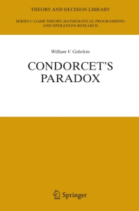 Cover image: Condorcet's Paradox 9783642070358