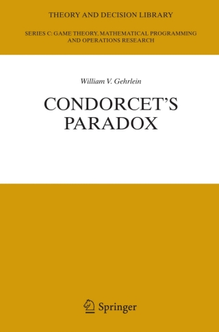 Cover image: Condorcet's Paradox 9783642070358