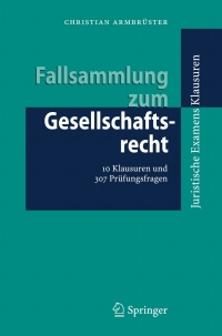 Immagine di copertina: Fallsammlung zum Gesellschaftsrecht 9783540338116